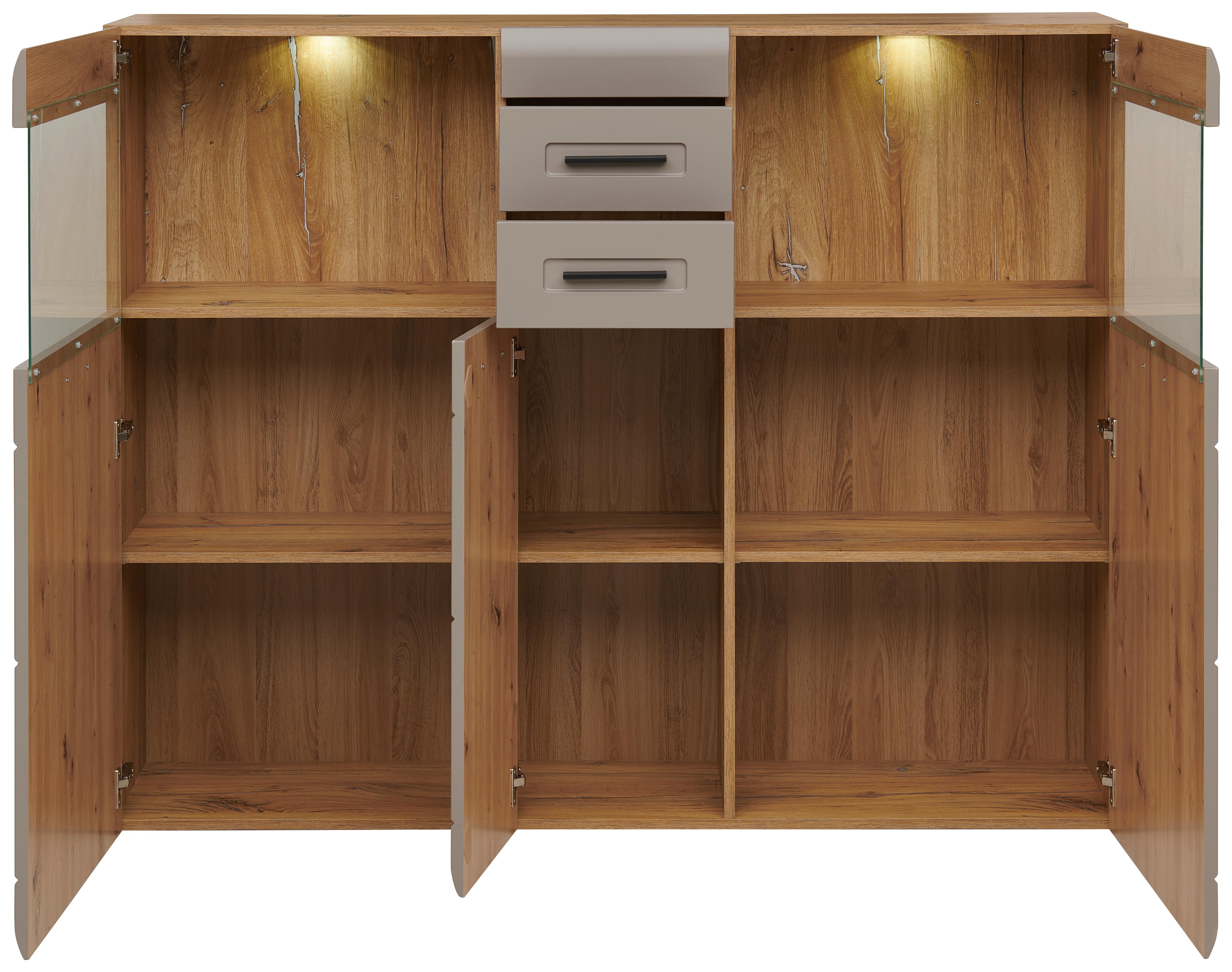 Highboard ALASSIO Weiß/Matera
