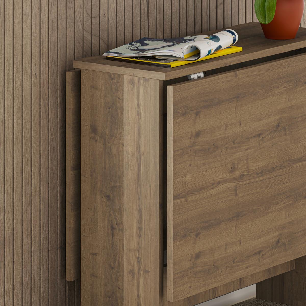 Esstisch Artemio Eiche Dunkel B: 76 cm - Eiche dunkel, Design, Holzwerkstoff (130/76/73cm) - Livetastic