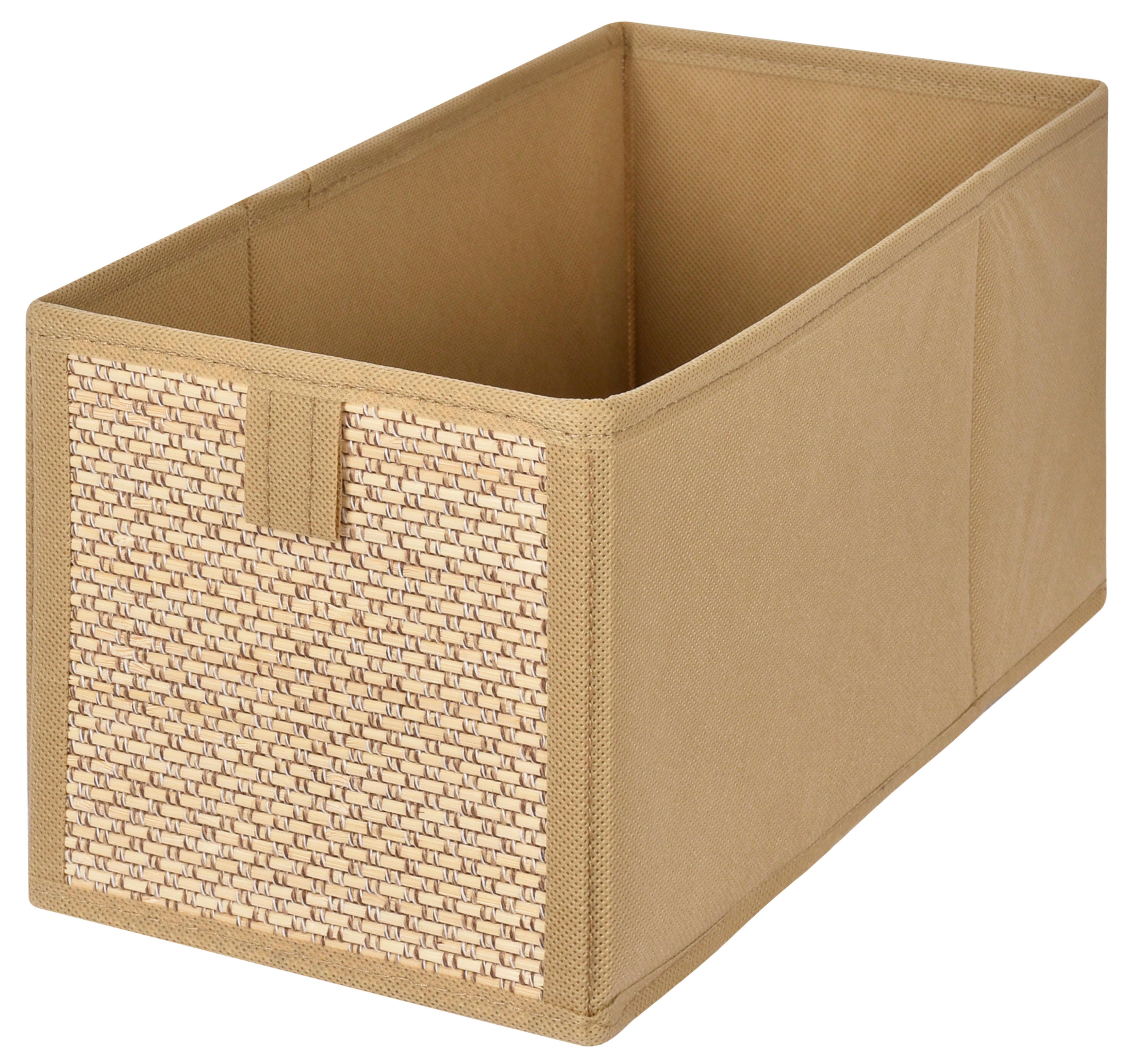 Úložný box SMART - béžová, Konventionell, kartón/textil (15/15/31cm) - Mömax