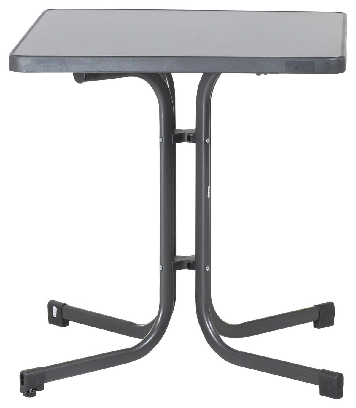 Gartentisch Klappbar Holzwerkstoff/Metall L 70 cm - Grau, MODERN, Holzwerkstoff/Metall (70/70/72cm) - Sieger
