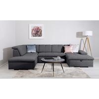 Wohnlandschaft Ramzes Dunkelgrau U: 215x328x173 cm - Dunkelgrau/Beige, Design, Textil (215/328/173cm) - MID.YOU