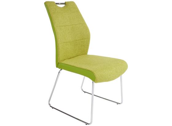 Kufenstuhl Silvica A - Chromfarben/Grün, MODERN, Kunststoff/Metall (45/96/61cm) Kufenstuhl Silvica A - Chromfarben/Grün, MODERN, Kunststoff/Metall (45/96/61cm)