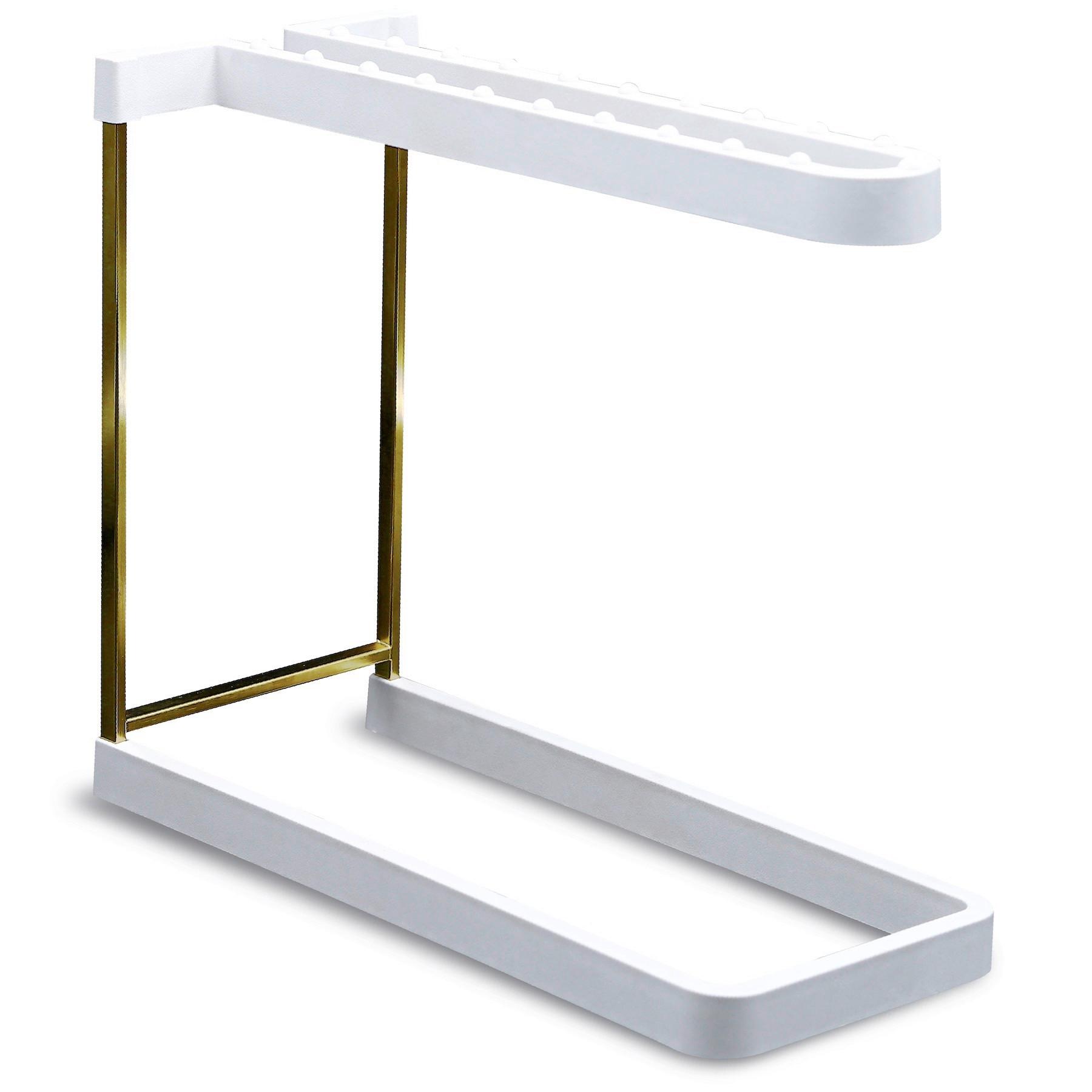 Weinglashalter Eb-Hs-045 - Weiß, Basics, Naturmaterialien/Metall (28/24/13cm) - HAPPY SINKS