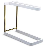 Weinglashalter Eb-Hs-045 - Weiß, Basics, Naturmaterialien/Metall (28/24/13cm) - HAPPY SINKS