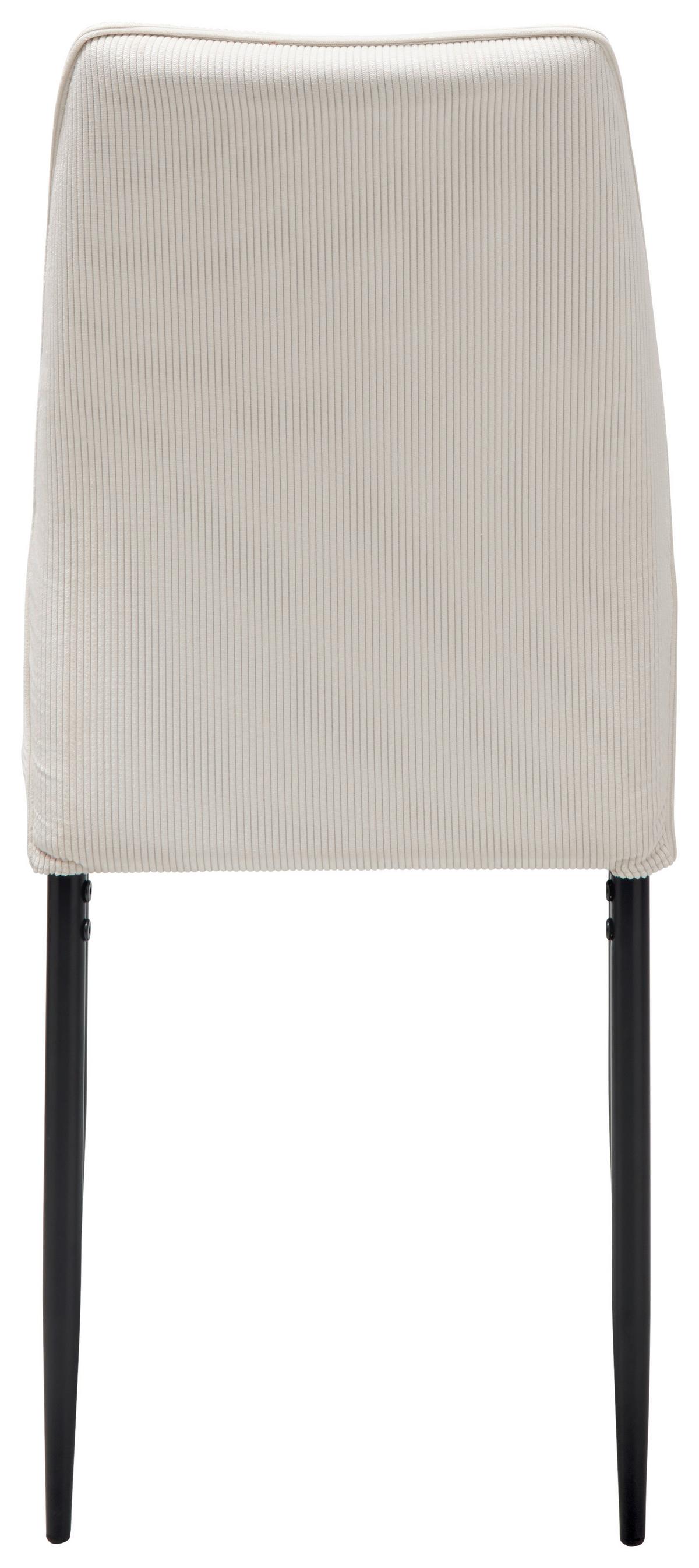 Stuhl Ratford - Beige/Schwarz, LIFESTYLE, Textil/Metall (44/96/58cm) - Livetastic