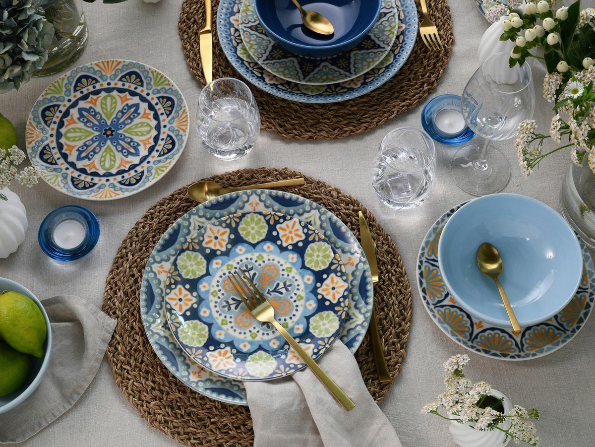 Tafelservice Pato bunt Steinzeug, 12 -Teilig. - Multicolor, Basics, Keramik - Creatable