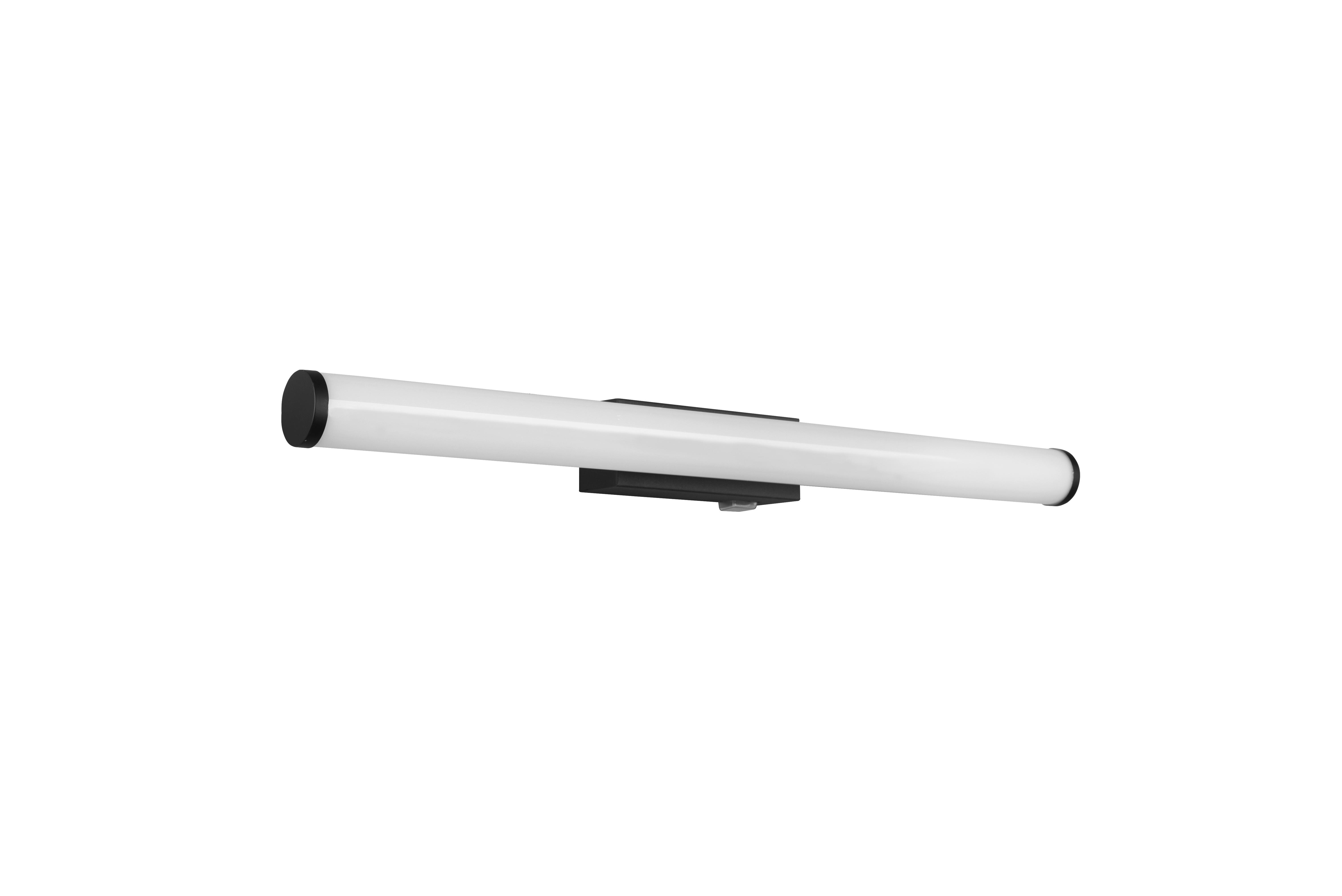 Led Bad-Wandleuchte Mattimo Ip44 mit Schalter, 1-Flammig - Schwarz/Weiß, Basics, Kunststoff/Metall (60/5,5cm) - Trio Leuchten