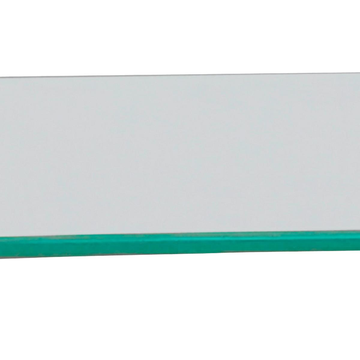 TV-Aufsatz Hagen 2 Glas Klar 55x11x25 cm Max. 30 Kg - MODERN, Glas (55/11/25cm)