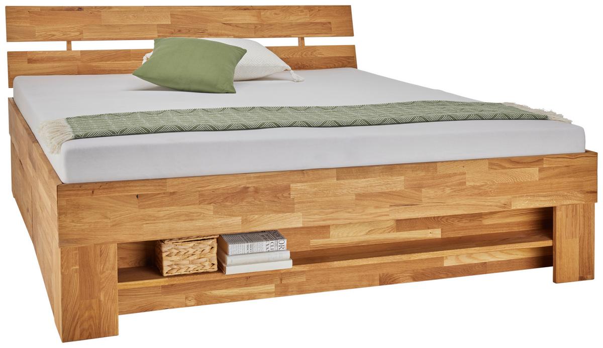 Posteľ DARJA 160x200, dub divoký olejovaný - divoký dub, Konventionell, drevo (160/200cm)