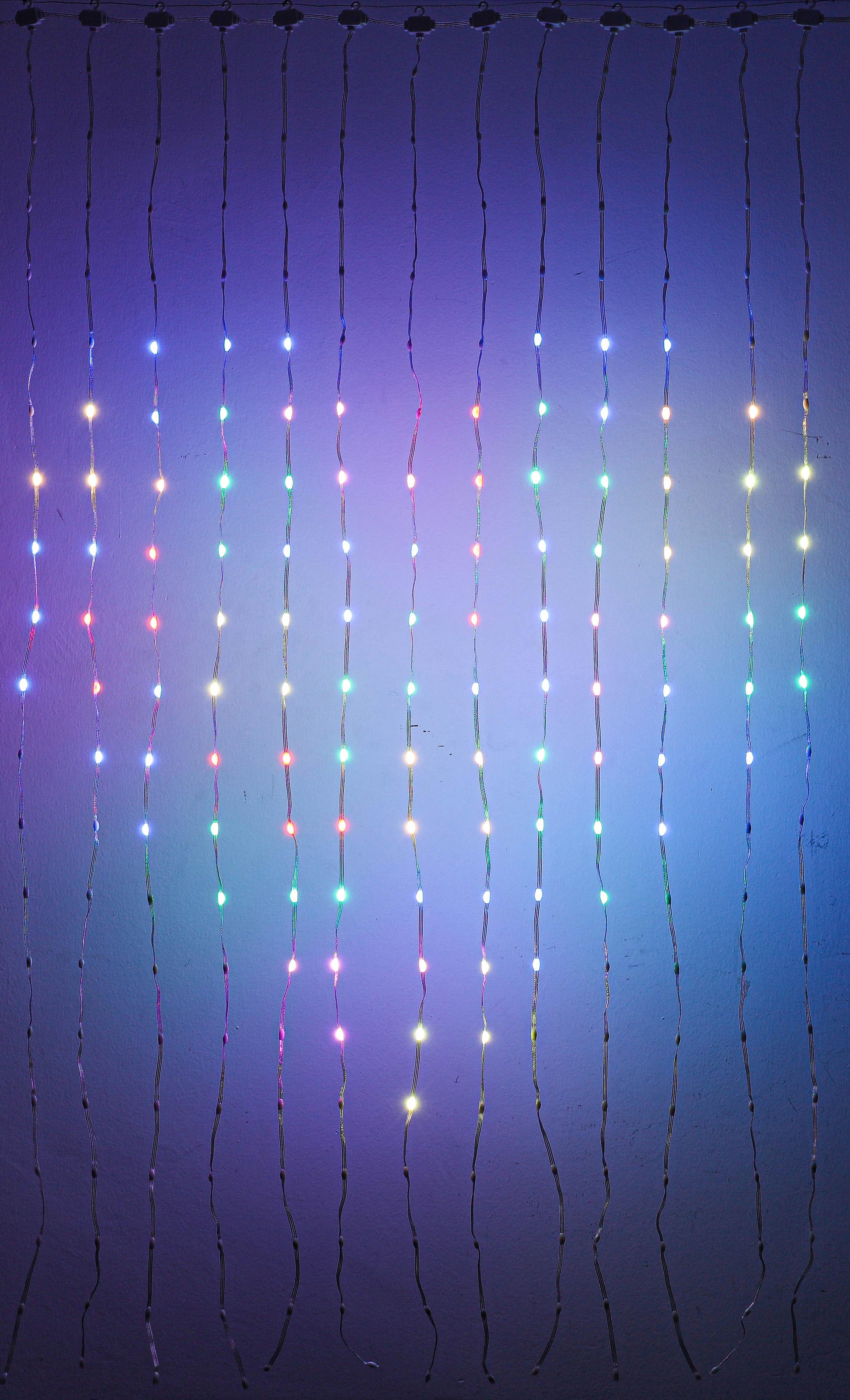 DEKORAČNÉ LED SVIETIDLO VORHUN - priehľadné/čierna, Konventionell, plast (140/140cm) - Mömax