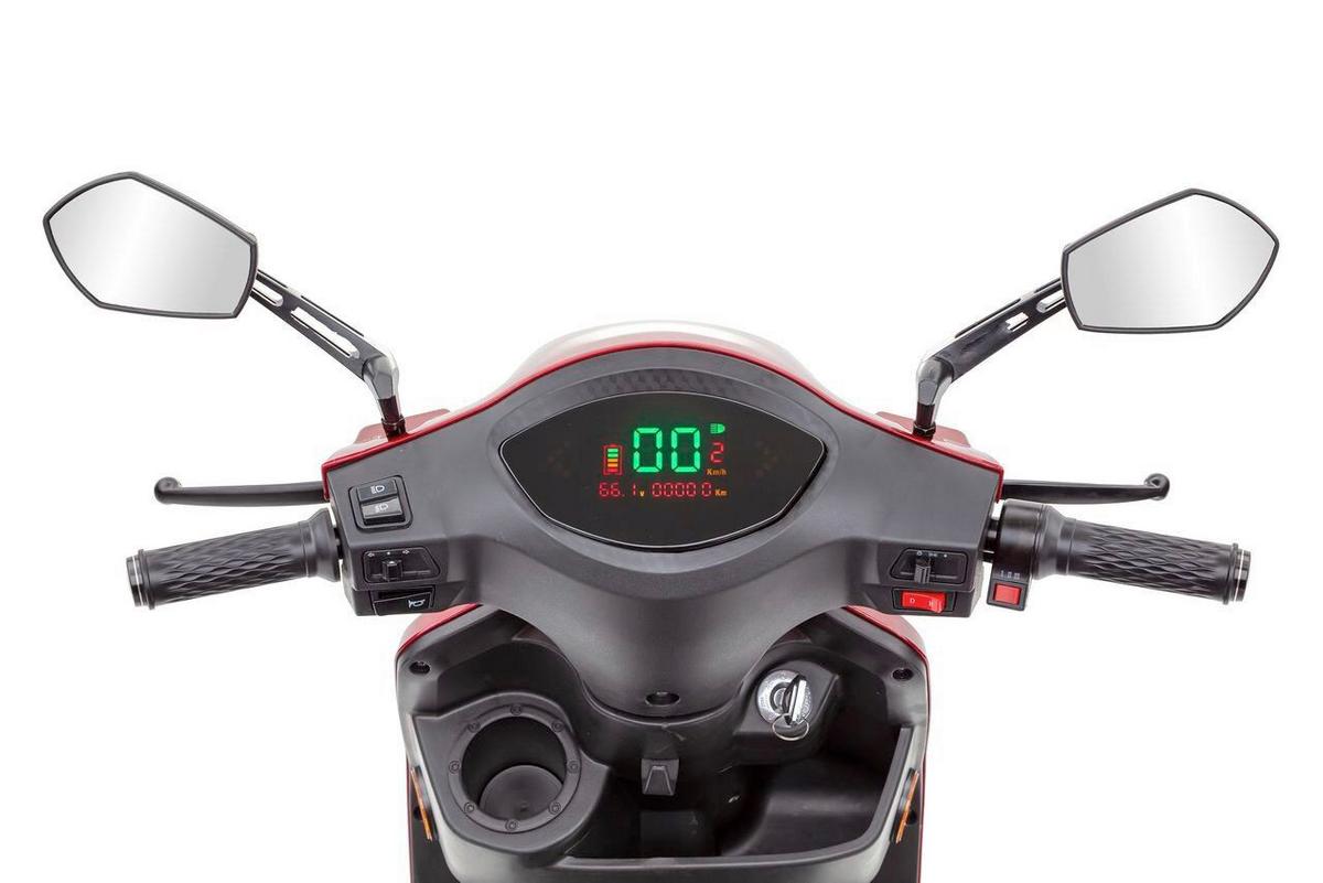 ELEKTROMOBIL E-J1000L-Red - Rot, Basics, Metall (152/67/102cm)