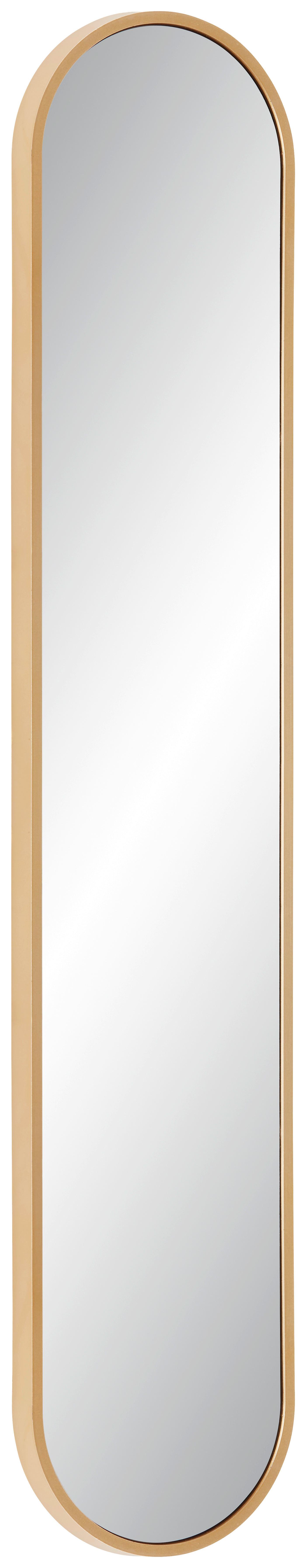 Zrcadlo MONI zlatá - barvy zlata, Moderní, plast/sklo (20/101cm) - Mömax