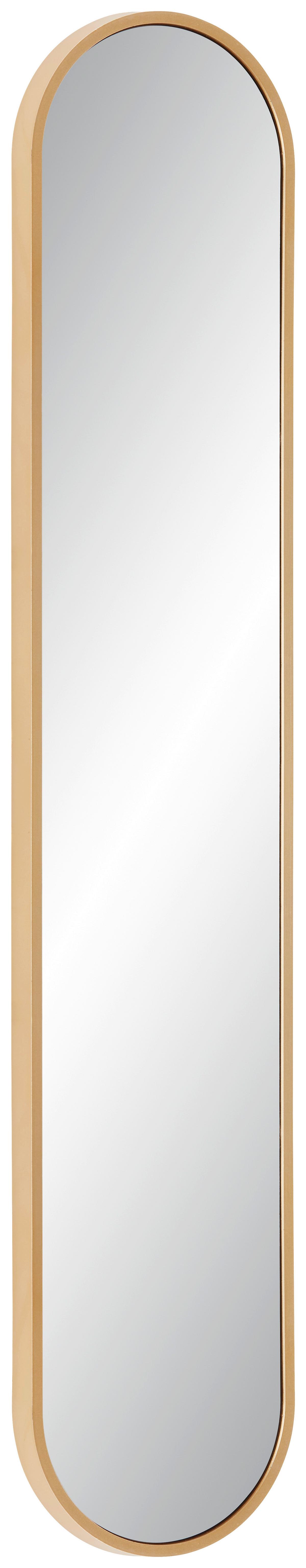 Zrkadlo MONI zlatá - zlatá, Modern, plast/sklo (20/101cm) - Mömax