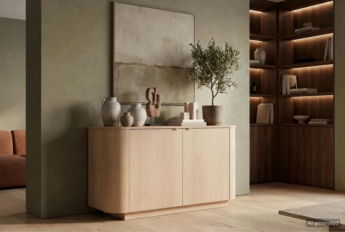Sideboard Adriatico Eichefarben B: 131 cm - Eichefarben, Design, Holzwerkstoff (131/76/43cm) - MID.YOU