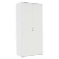 Kleiderschrank Twin 2 - Weiß, KONVENTIONELL, Holzwerkstoff (85/188/52cm)