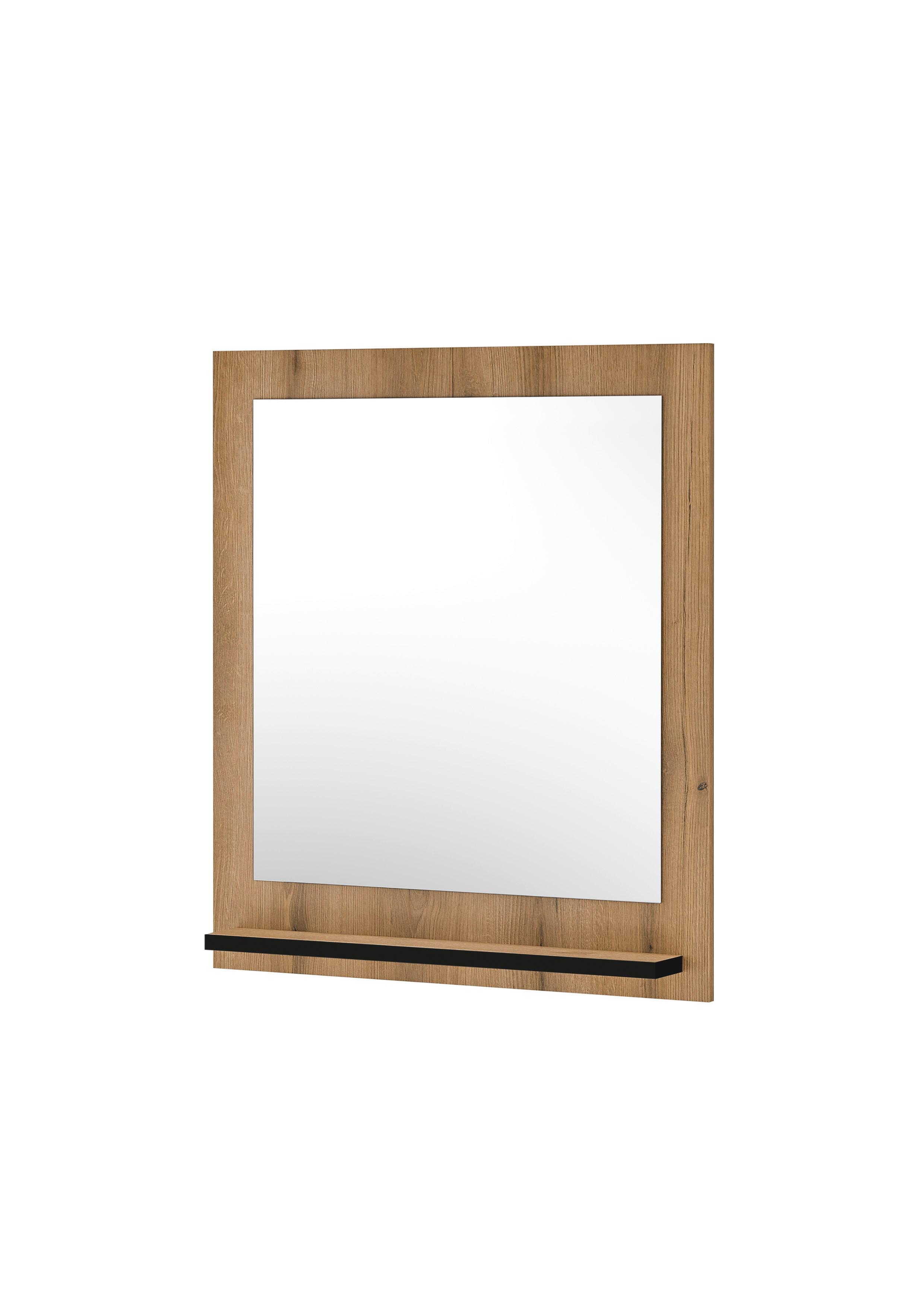 Wandspiegel Cantara Holz/Anthrazit B: 79cm - Anthrazit/Weiß, MODERN, Holzwerkstoff (79/89/10cm) - MID.YOU