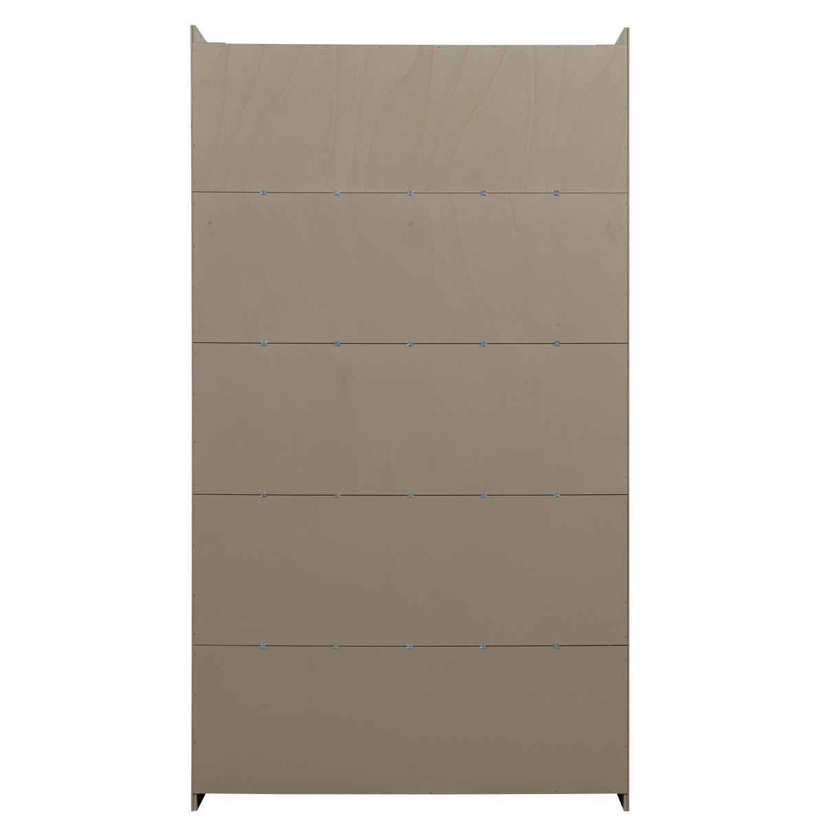 Vitrine Gunnar Schlammfarben B: 120 cm - Schlammfarben, Design, Holz (120/217/48cm) - Livetastic