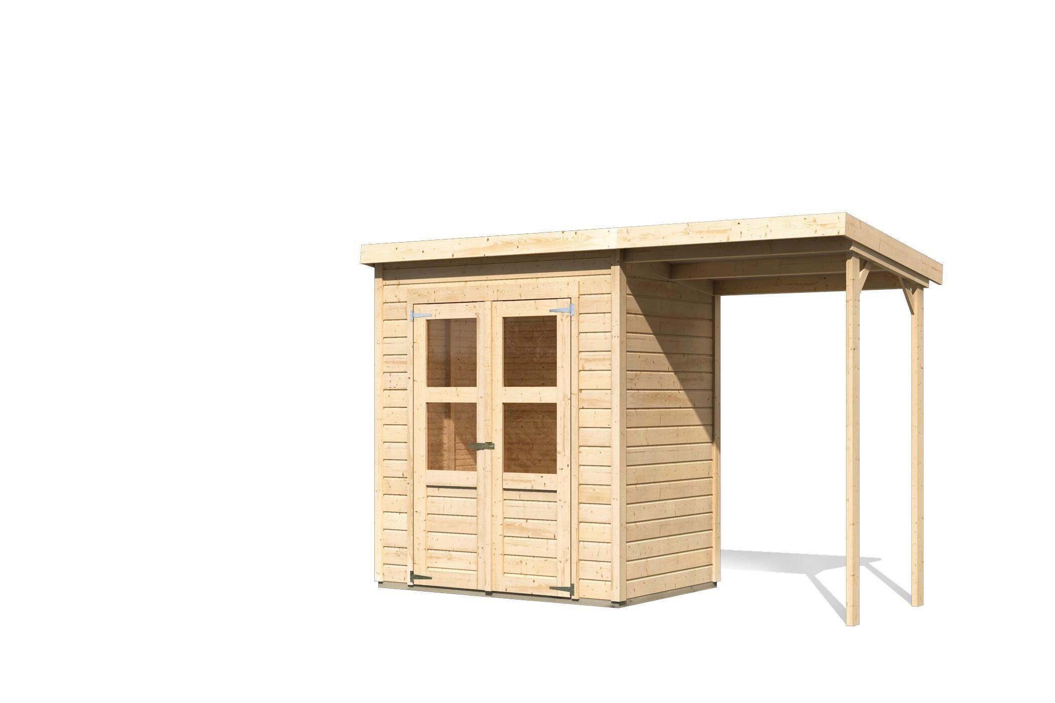 Gartenhaus Kappeln 2 39558 Kappeln 2 - Fichtefarben, Basics, Holz (182/122/220cm)