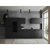 Küchenleerblock Oliver Dunkelgrau B: 370 Cm - Dunkelgrau/Grau, Design, Holzwerkstoff (370cm) - Respekta