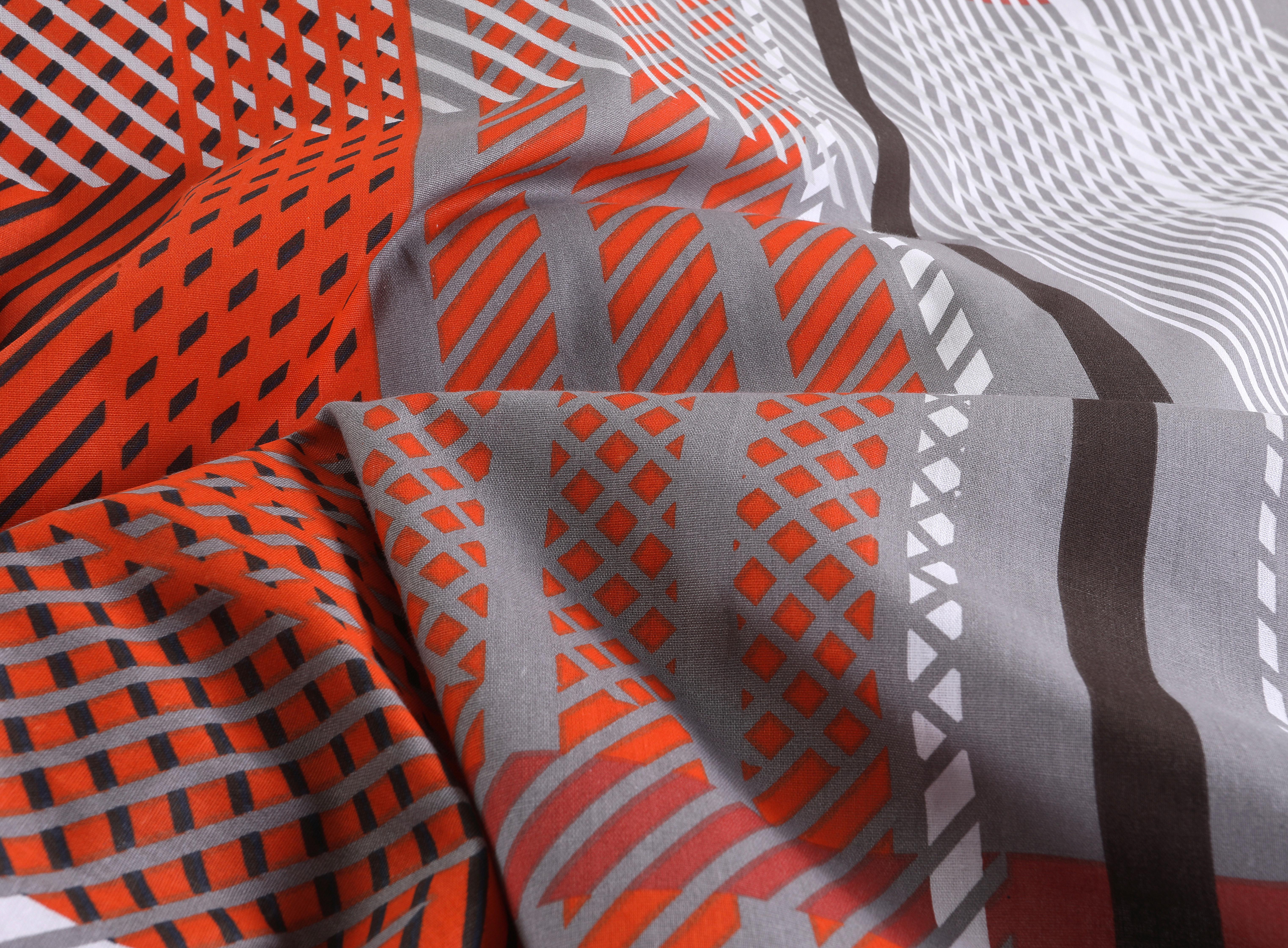 Ágyneműhuzat-garnitúra Ramona - világosszürke/sötétvörös, Modern, textil - Luca Bessoni