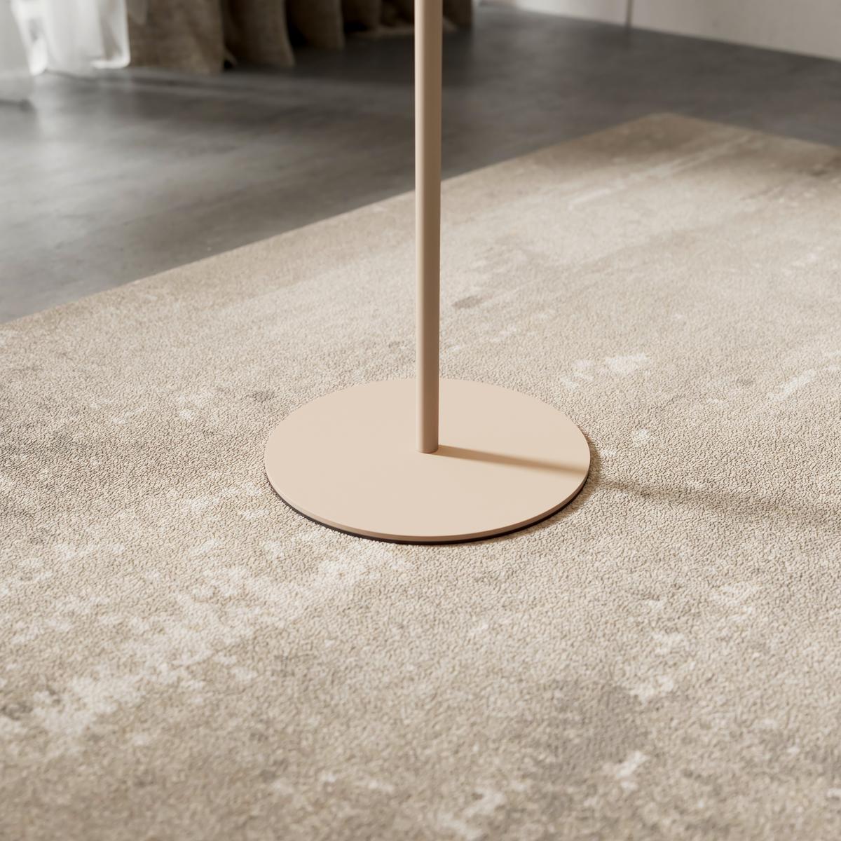 LED-STEHLEUCHTE LILIANA - Sandfarben/Weiß, MODERN, Kunststoff/Metall (22/130cm) - Luca Bessoni