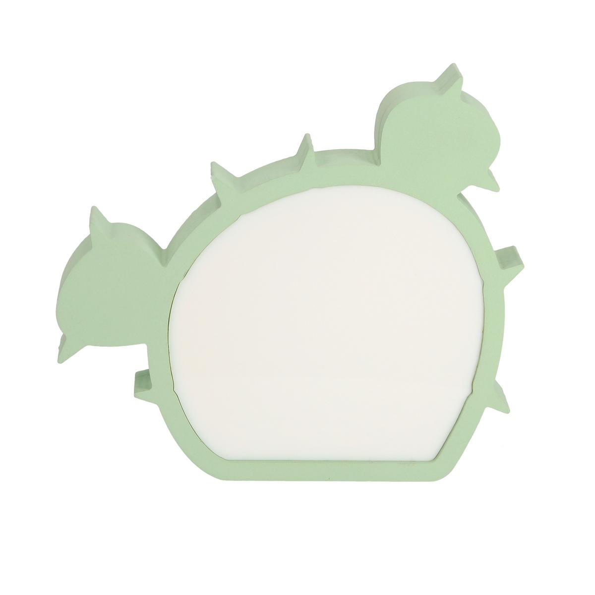 Kindertischleuchte 41-10377 Cactus - Grün, Basics, Holzwerkstoff/Kunststoff (22.5/3.5/20.5cm)