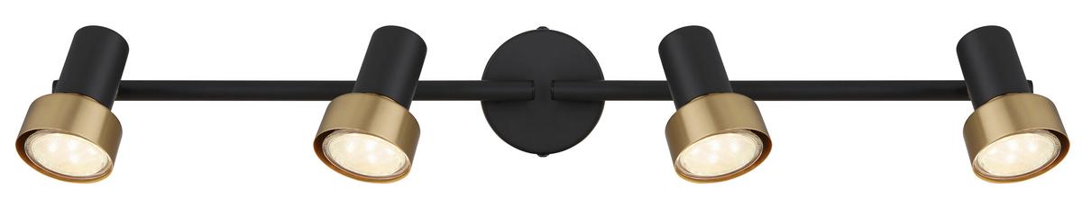 Strahler 57917-4g - Chromfarben/Goldfarben, KONVENTIONELL, Metall (60/8,5/13,5cm) - Globo