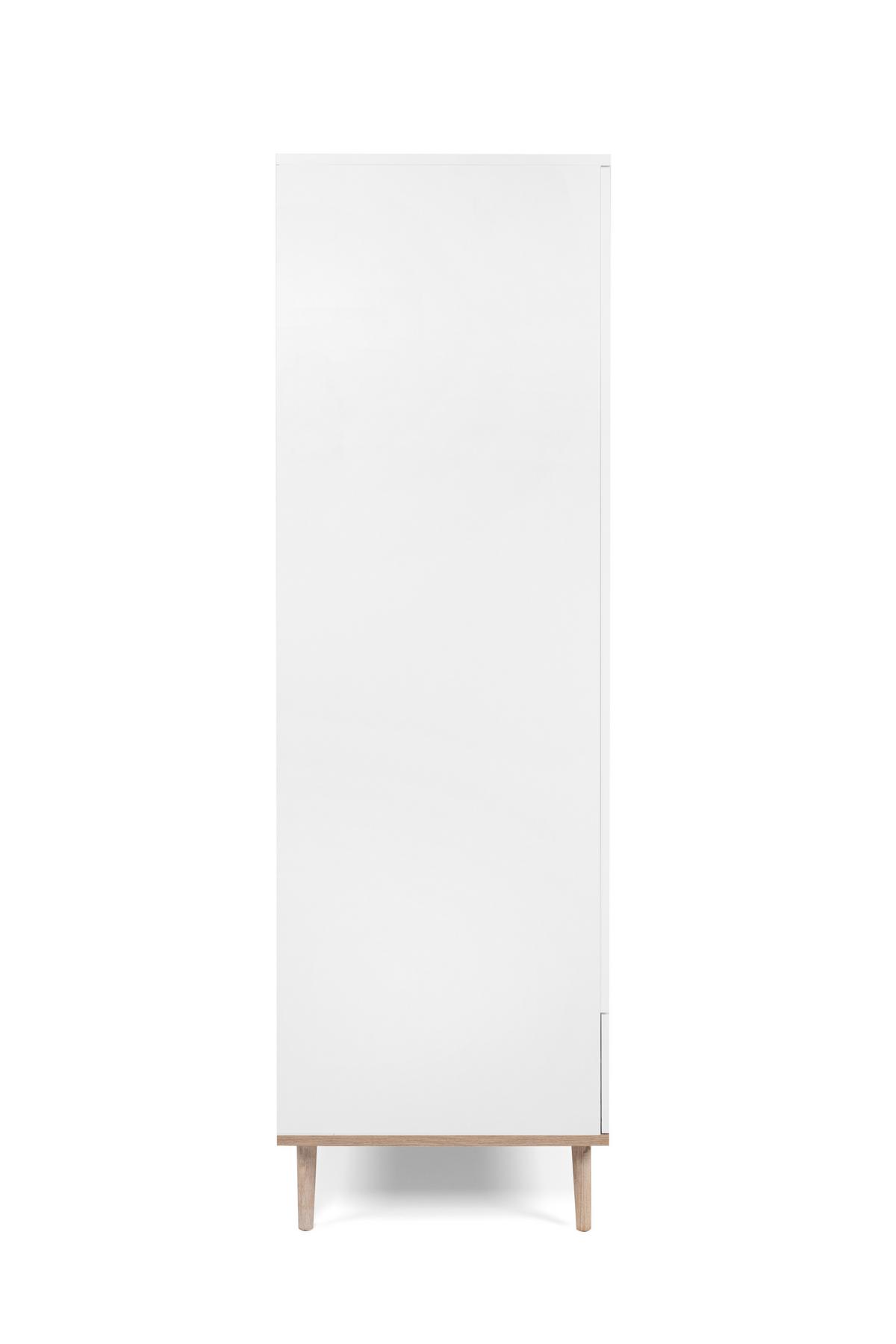 Drehtürenschrank + Schubladen B: 90 Cm Göteburg 61, Weiß - Eichefarben/Weiß, Design, Holzwerkstoff (90/180/55cm) - MID.YOU