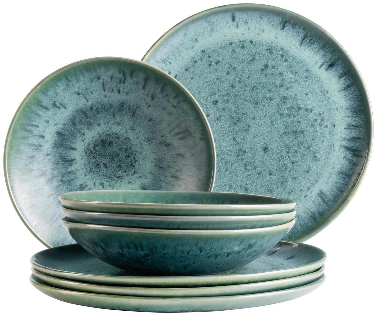 Tafelservice Carellia Blau, 8-Teilig - Blau, Trend, Keramik - Mäser