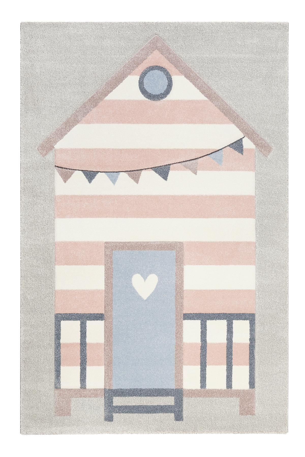Kinderteppich Sea Castle - Hellgrau/Rosa, Trend, Textil (160/225cm) - Esprit