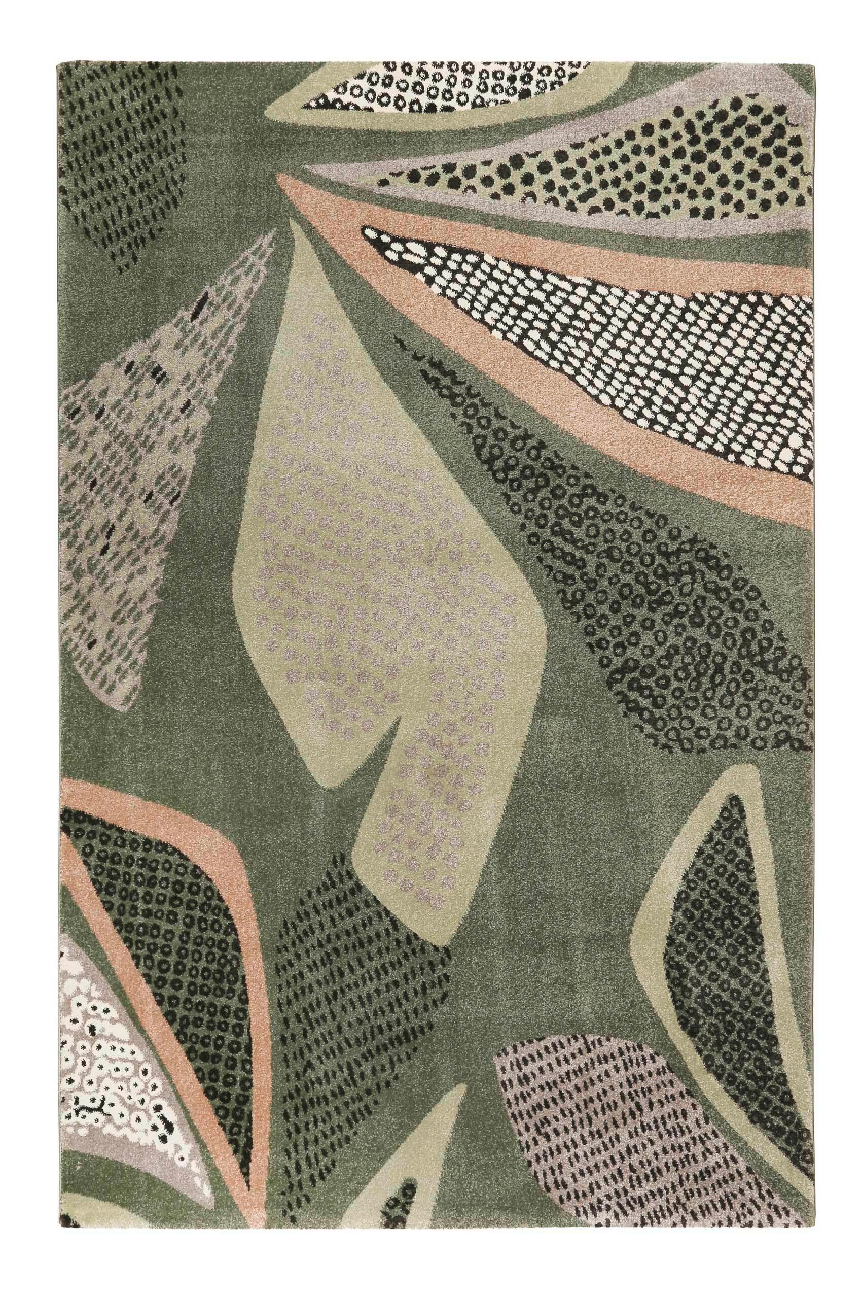 Webteppich Hazel - Grün, KONVENTIONELL, Textil (133/200cm) - Esprit