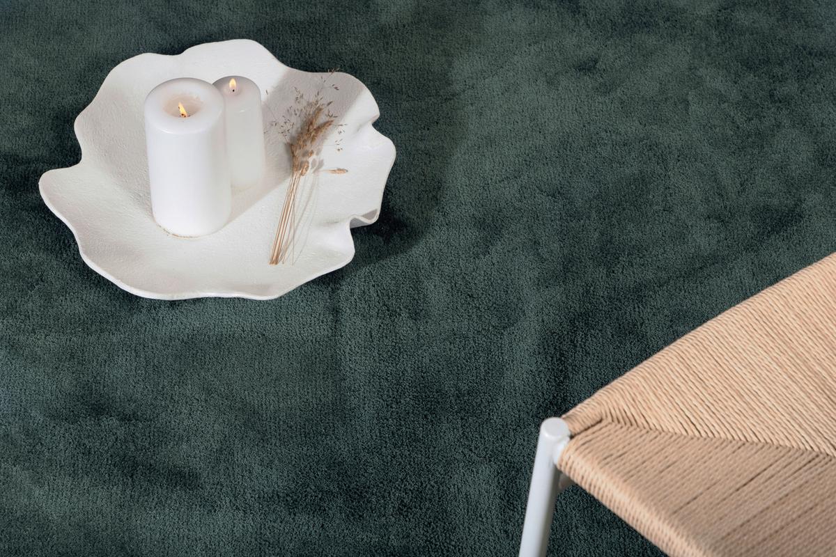 Hochflorteppich Undra - Dunkelgrün/Grün, LIFESTYLE, Textil (200/300cm) - P & B
