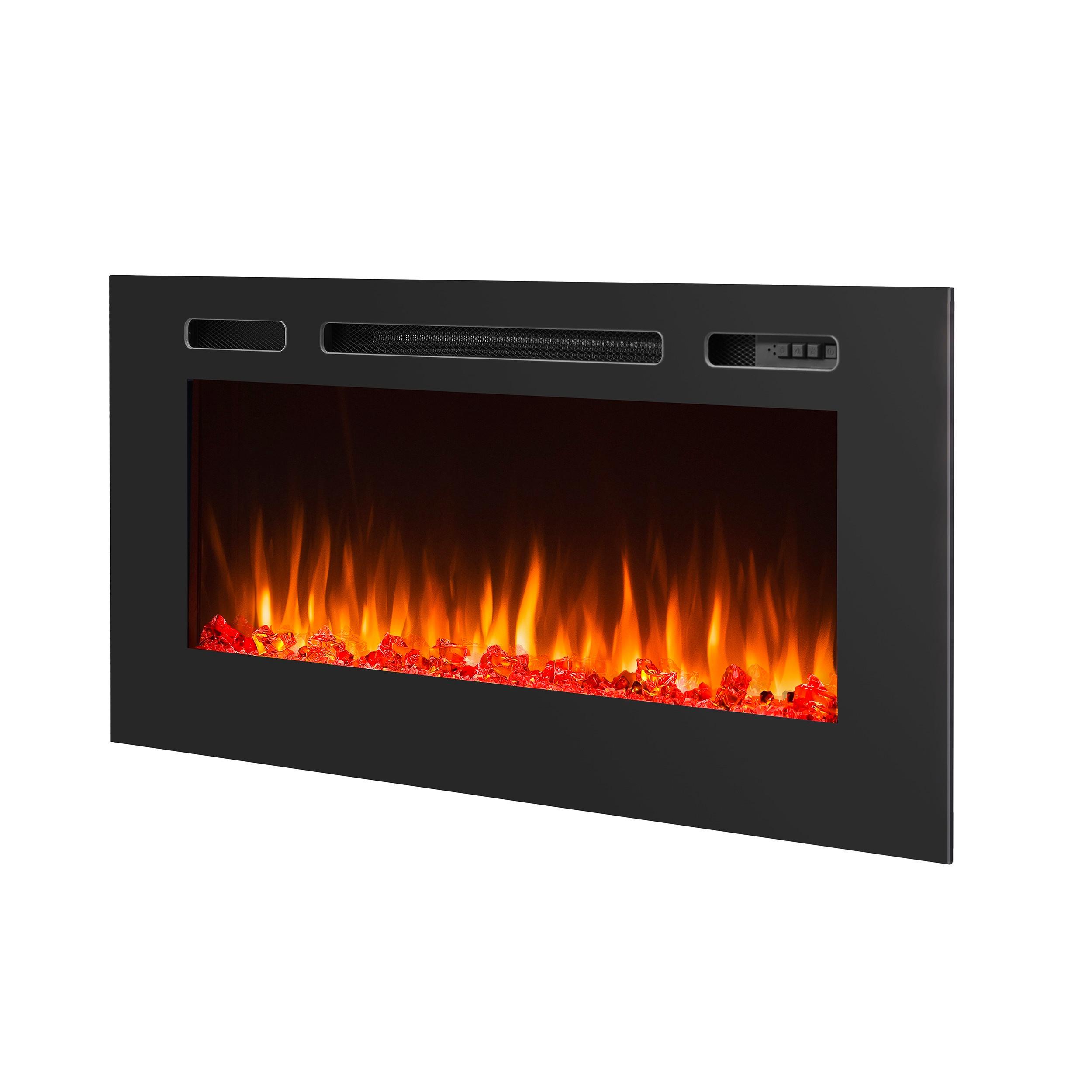 Elektrokamin Fiamma 40" - Schwarz, Basics, Metall (114/28/62cm)