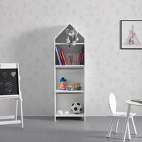 Regál LIA - bílá, Moderní (47/150/30cm) - Bessagi Kids