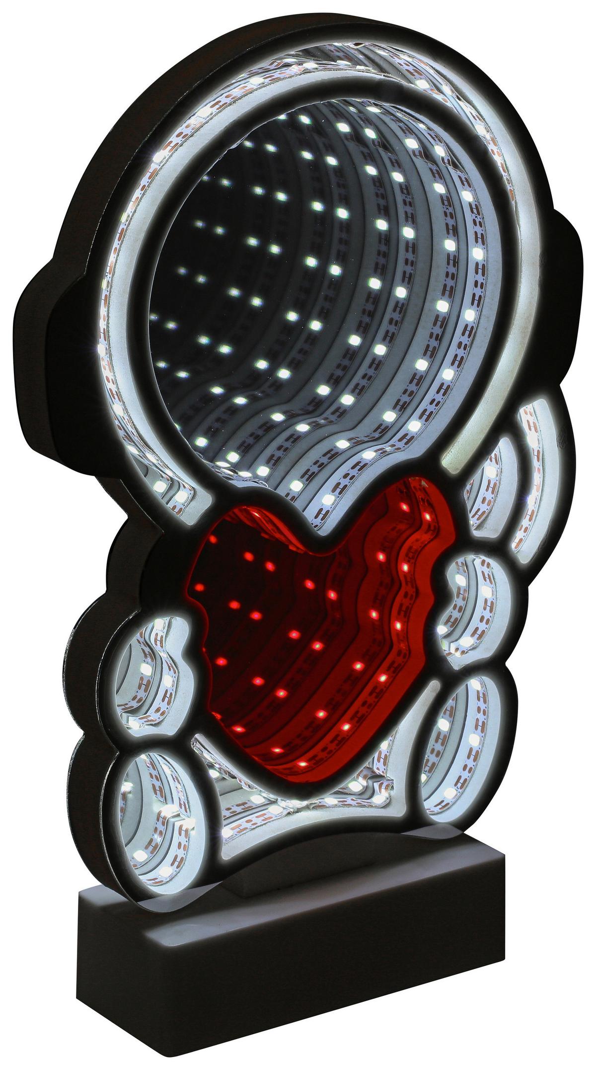 LED-DEKOLEUCHTE CATERINA - Chromfarben/Weiß, Basics, Kunststoff (17/4,5/25,5cm) - Luca Bessoni