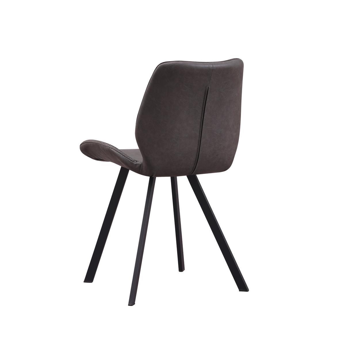 Stuhl-set Barona Anthrazit B: 44 Cm - Anthrazit/Schwarz, MODERN, Textil/Metall (44/80/55cm) - MID.YOU