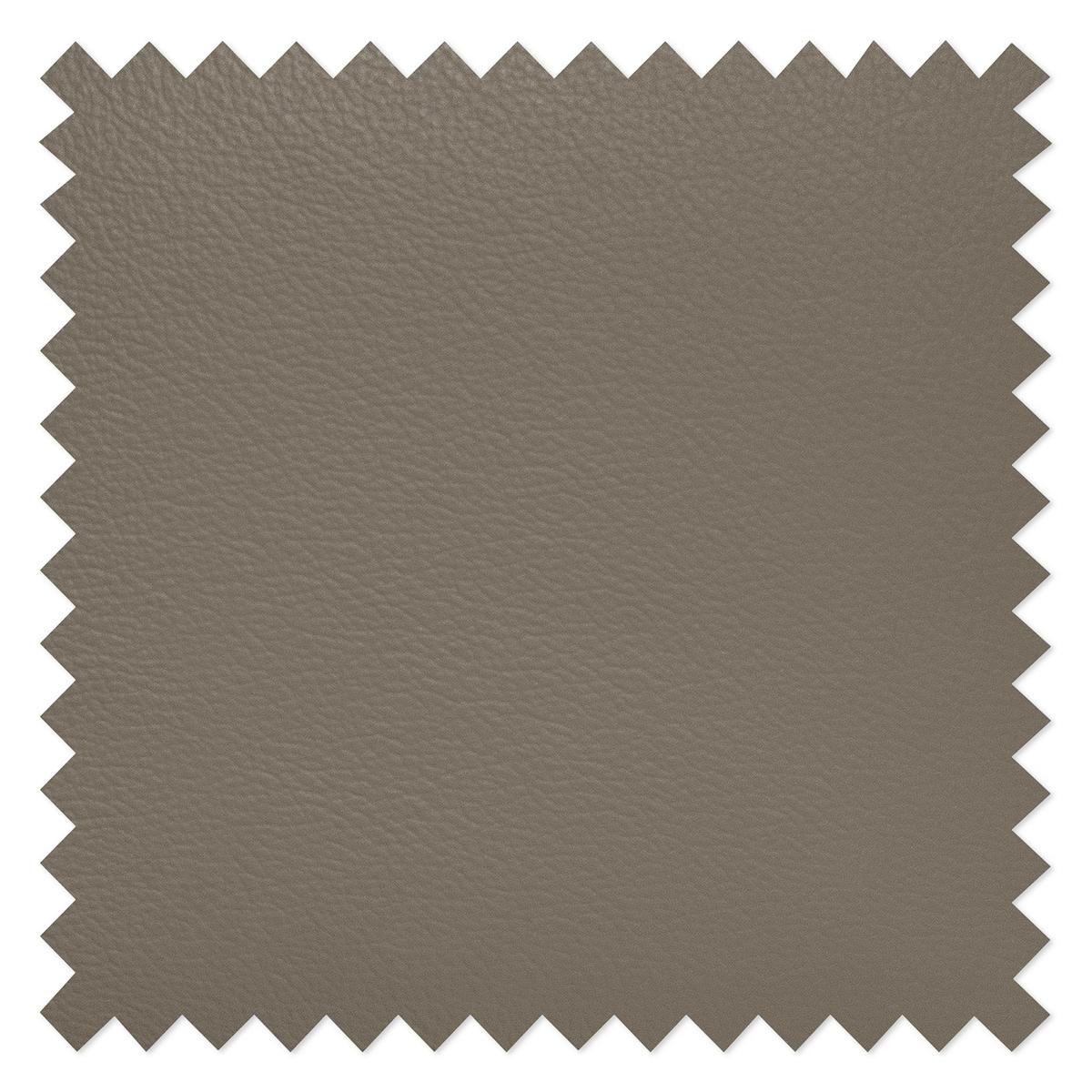 Ecksofa Aspen Taupe S: 245 Cm - Taupe/Chromfarben, Design, Leder/Textil (245/208cm) - Livetastic