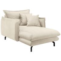 Xxxl-Sessel Lava Beige, B: 111 cm - Beige/Schwarz, MODERN, Textil (111/101/167cm) - Livetastic