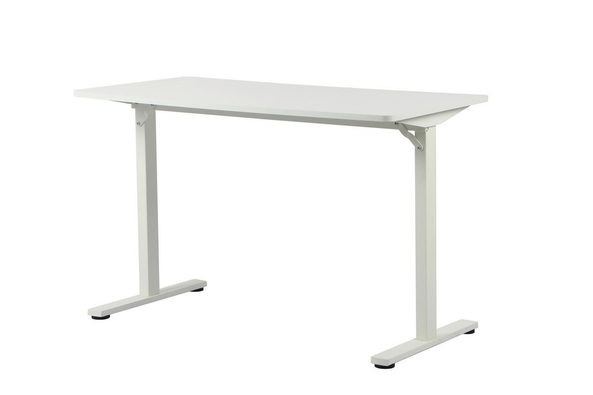PÍSACÍ STÔL JANNIS - biela, Modern, kov/kompozitné drevo (120/60/75cm) - Mömax