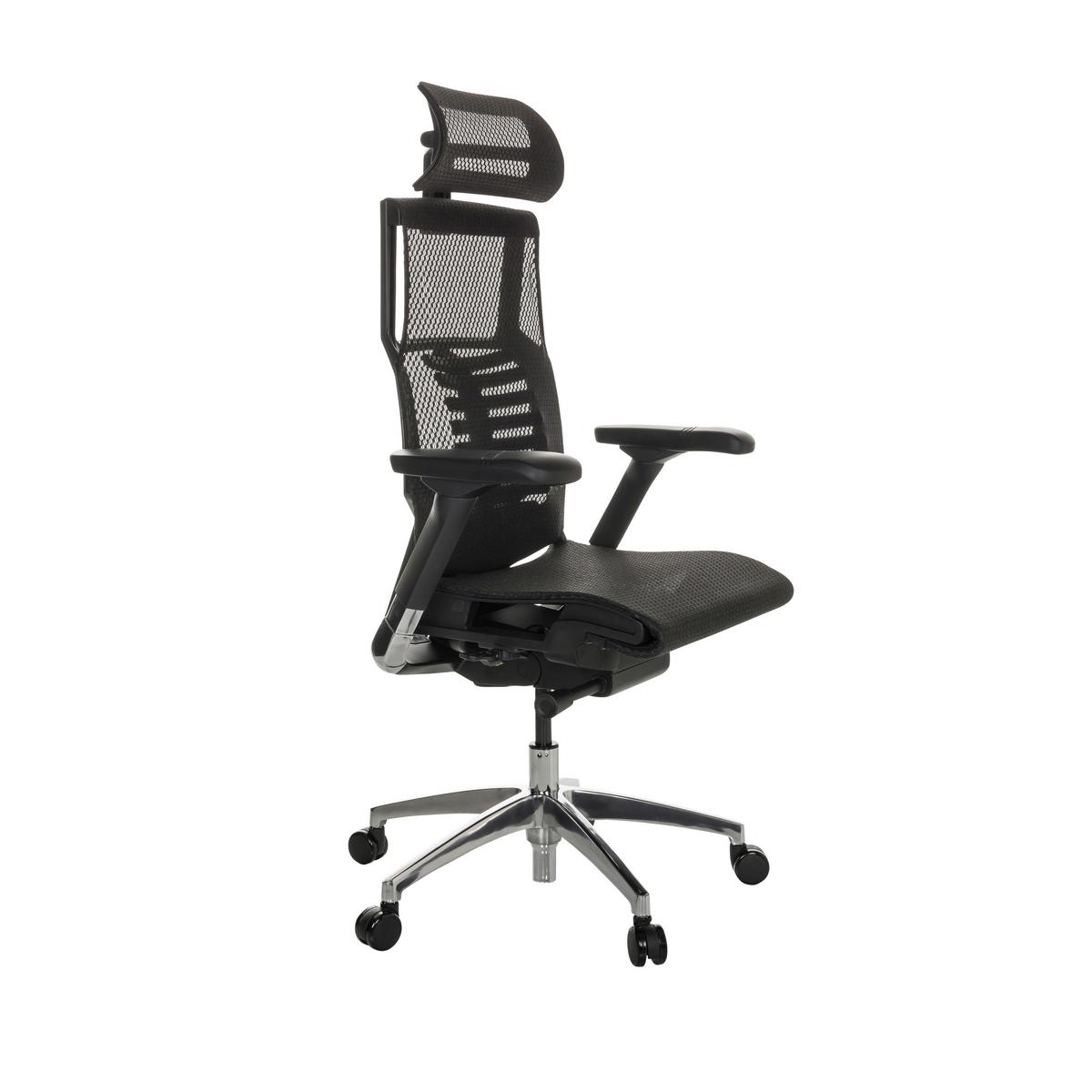 Drehstuhl Dynafit II - Silberfarben/Schwarz, Basics, Kunststoff/Textil (67/119-135/60cm) - MID.YOU