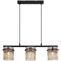 Hängeleuchte Rilly - Schwarz, MODERN, Glas/Metall (72/15cm) - James Wood