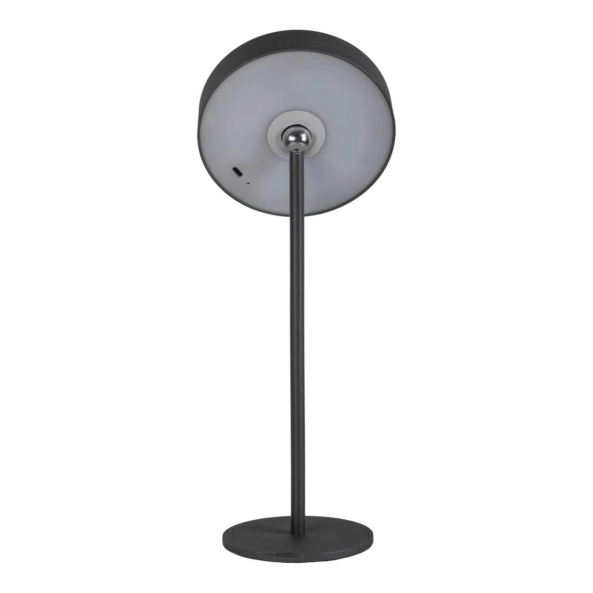 Akku-Tischleuchte 5315322 - Schwarz, Design, Kunststoff/Metall (12,5/35cm) - Näve