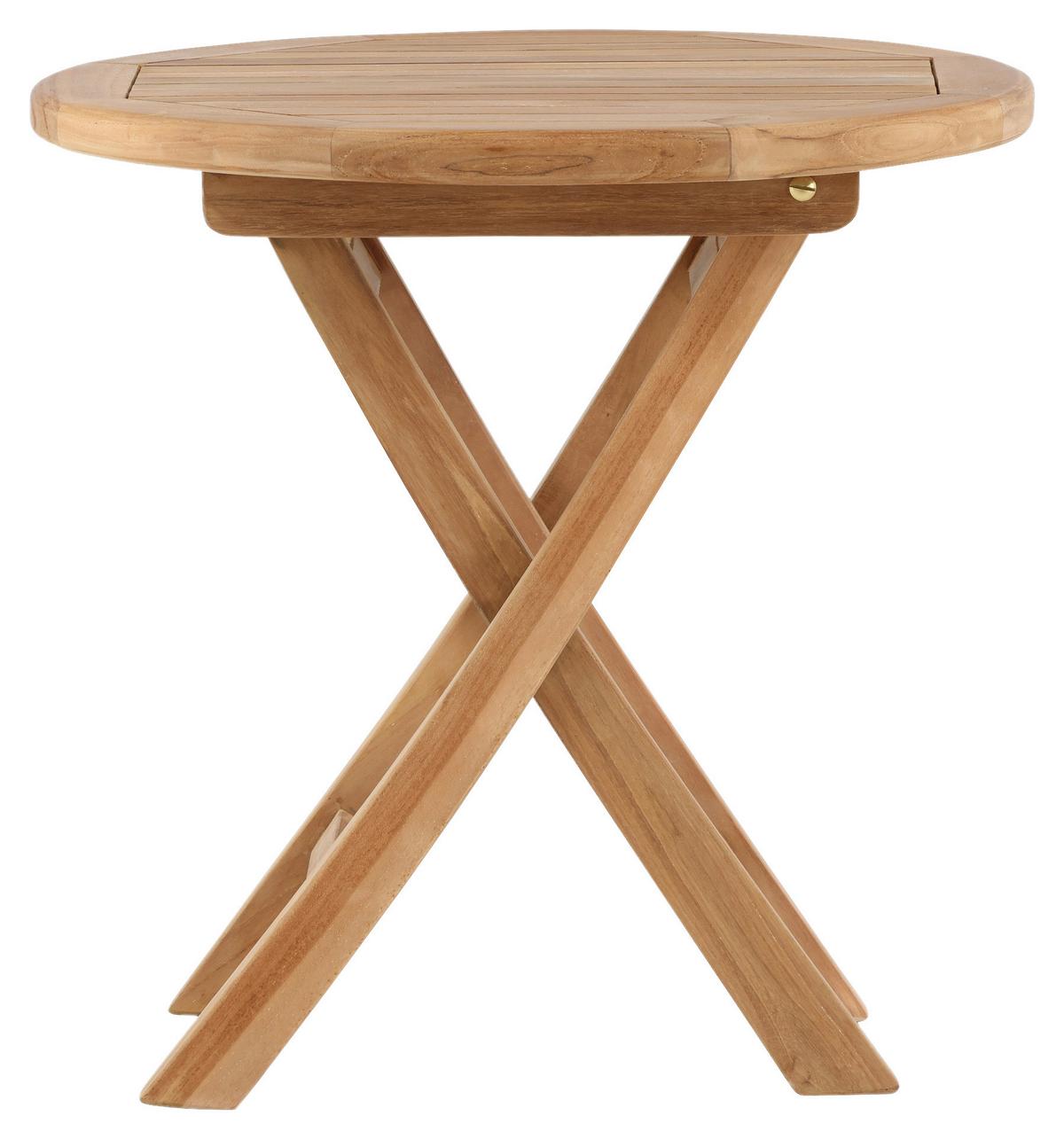 Gartenbeistelltisch Kenya - Teakfarben, KONVENTIONELL, Holz (50/50/50cm) - Gardenson