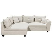 Ecksofa Liz Beige S: 175x252 Cm - Beige/Schwarz, MODERN, Textil (175/252cm) - Livetastic