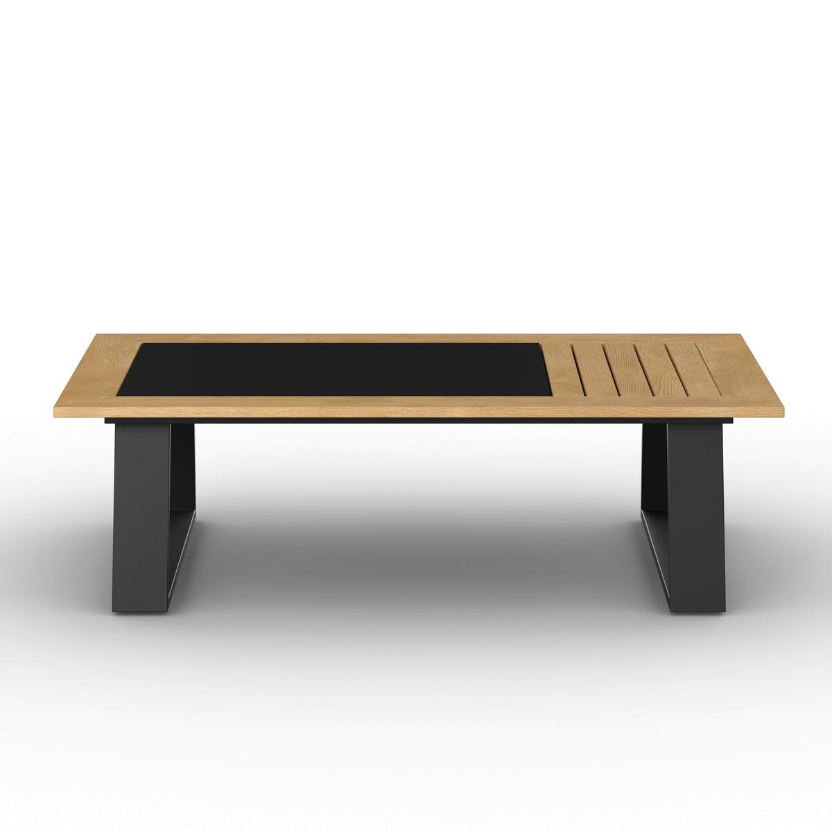 TERASOVÁ SEDACIA SÚPRAVA FABRIZIA - sivá, Modern, kov/drevo - Bessagi Garden