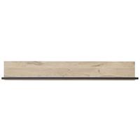 Wandboard Ruben B: 160 cm Schwarz/Eiche Dekor - Eichefarben/Schwarz, KONVENTIONELL, Holzwerkstoff (160/22/24cm) - Livetastic