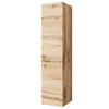 Hochschrank Vera Eiche Wotan Dekor B: 30cm - Eiche Wotan/Grau, Design, Holzwerkstoff (30/130/33cm) - Livetastic