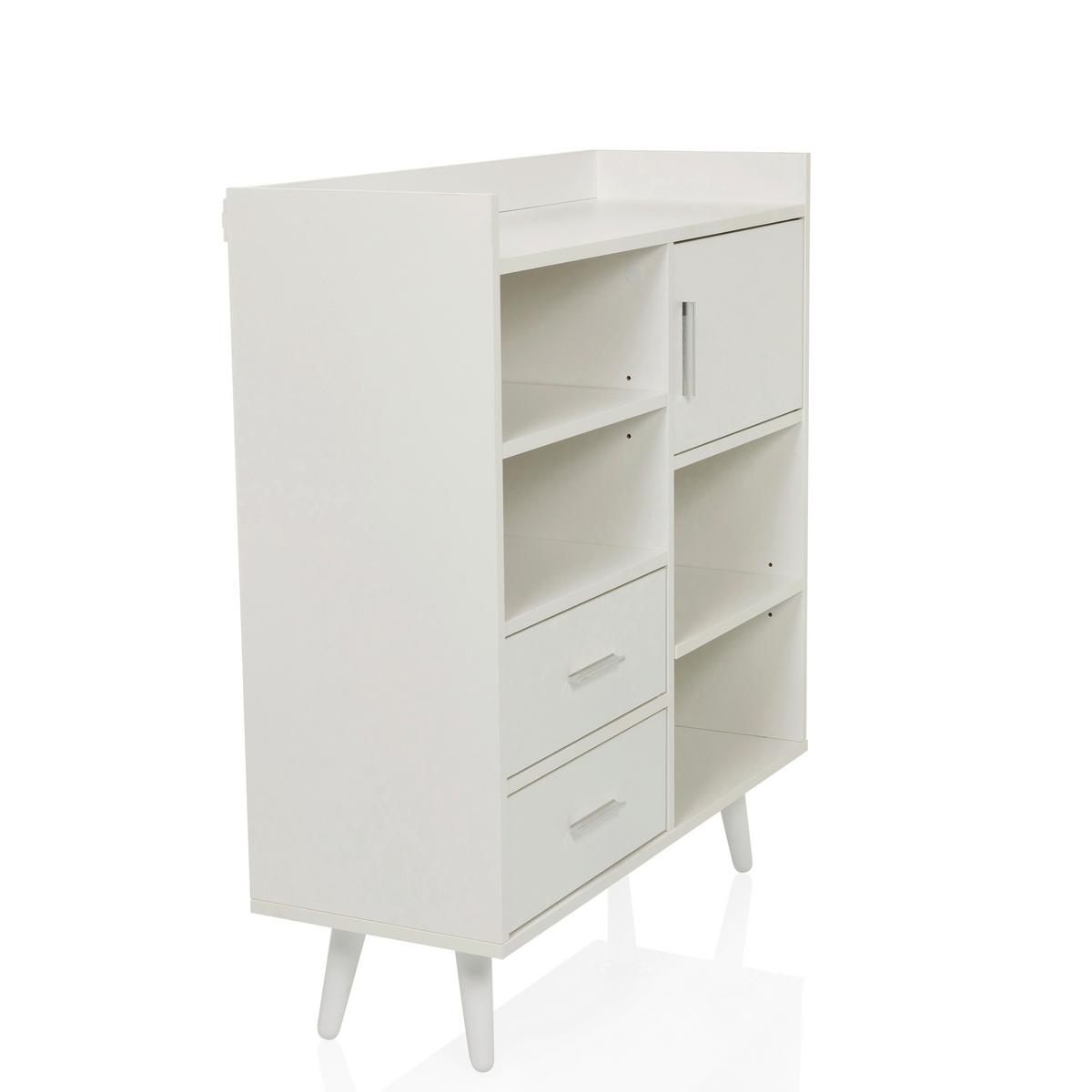 Kommode Myrdal Weiß B: 80 Cm - Weiß, MODERN, Holzwerkstoff (80/90/30cm) - MID.YOU