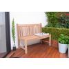 Gartenbank Holz Solo 2-Sitzer Solo - Braun/Naturfarben, MODERN, Holz (60/92/120cm) - Gardenson