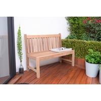 Gartenbank Holz Solo 2-Sitzer Solo - Braun/Naturfarben, MODERN, Holz (60/92/120cm) - Gardenson